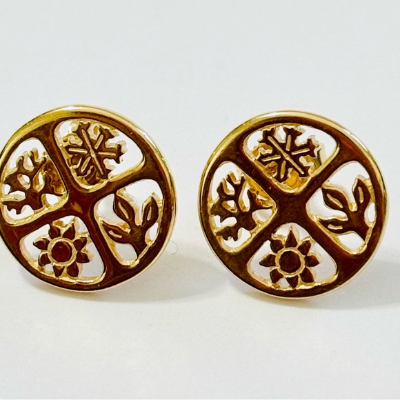 JAMES AVERY - SOLID 14K GOLD FOUR SEASONS STUD EARRINGS - LIKE NEW CONDITION - Picture 11 of 11